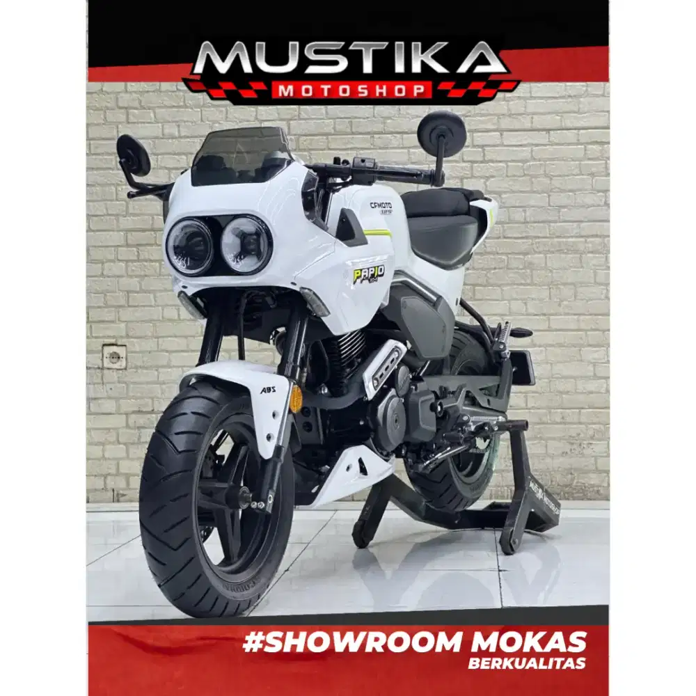 Odo 1rb Simpenan!!Cf Moto 125cc Papio 2025 White Full Paper-Mustika