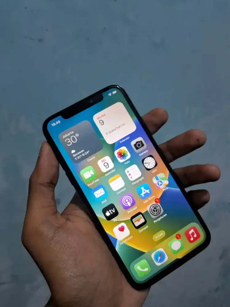 Iphone x 64gb inter all operator  hp kabel data