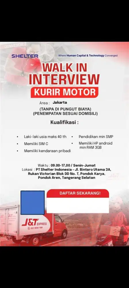 Kurir Motor J&T Express