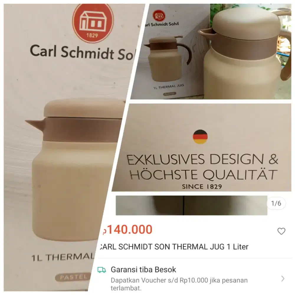 Jual segera Thermal Jug (termos) teknologi Jerman Carl Schmidt Sohn