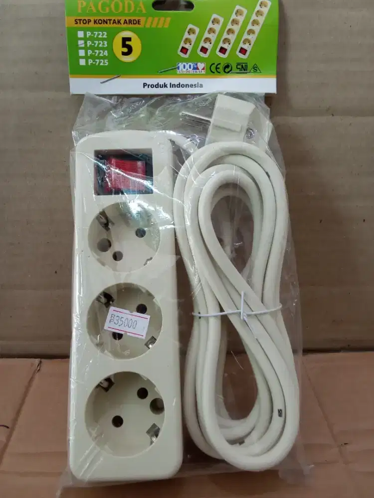 STOP KONTAK 3 LUBANG 5 METER
