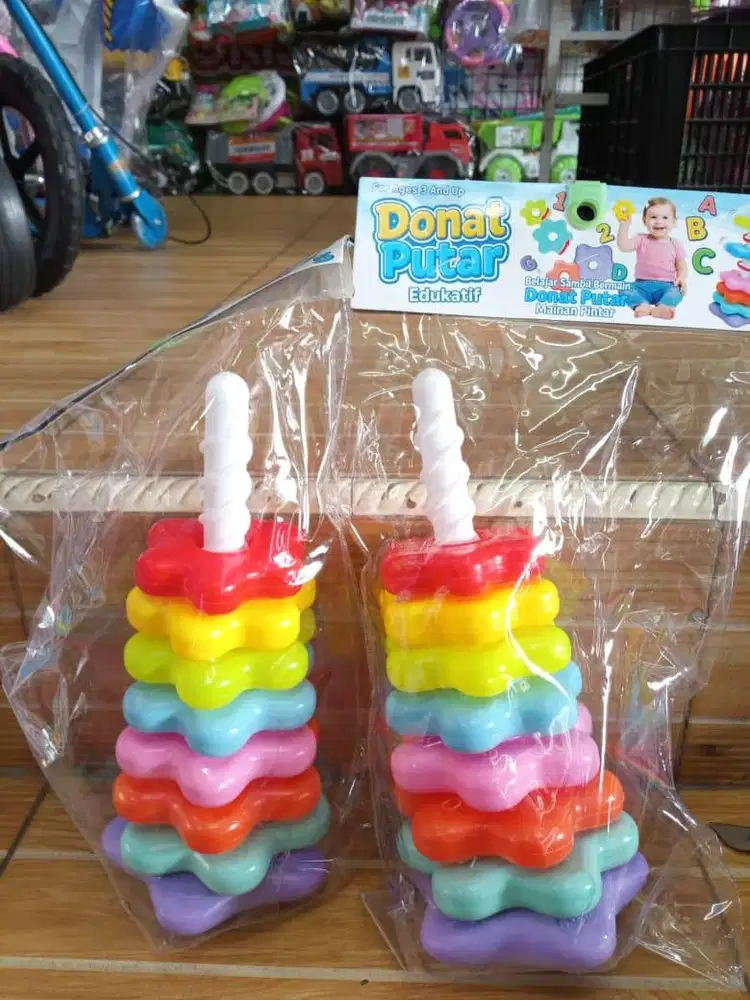 mainan anak donat putar