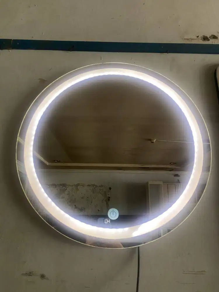 smart miror led touchscreen cermin bulat uk 40 x 40