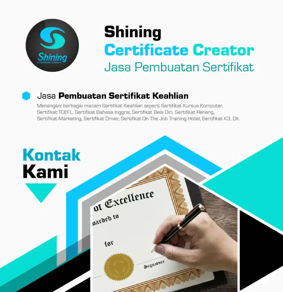 Jasa Pembuatan Sertifikat