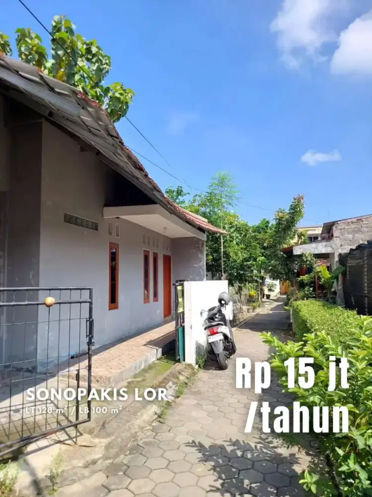 Disewakan Rumah 3 Kamar dekat Jalan Wates