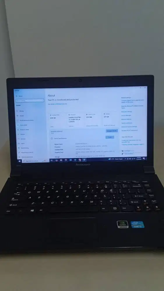 Laptop Lenovo B490 i3 4GB