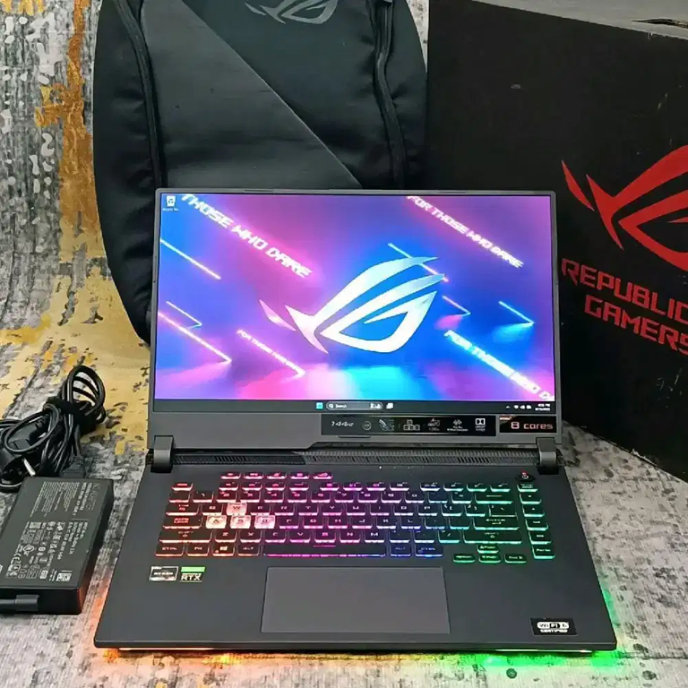 Asus ROG G513QM Ryzen 9-5900HX 16GB 512GB RTX 3060 6GB Fulset Like New