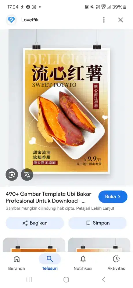 Menjaga stand kukusan