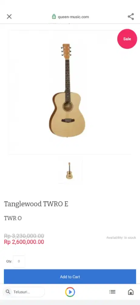 tanglewood TWRO E