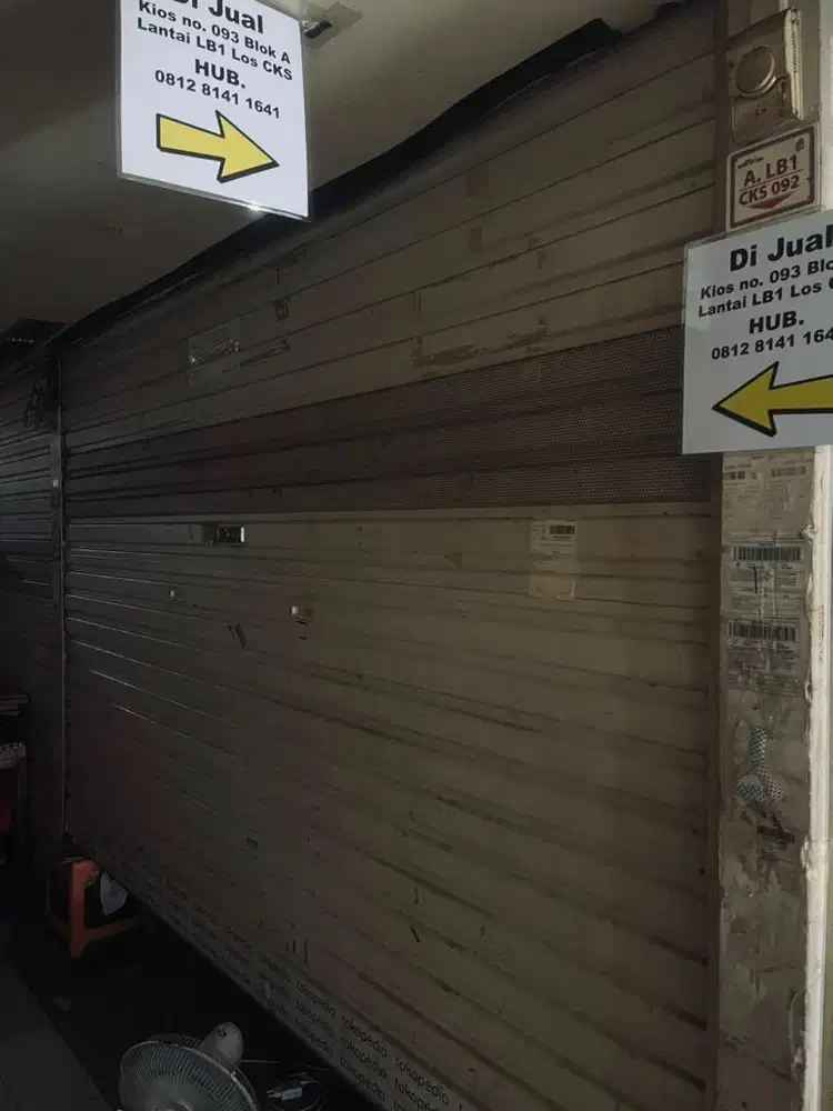 Dijual Kios Pasar Mayestik