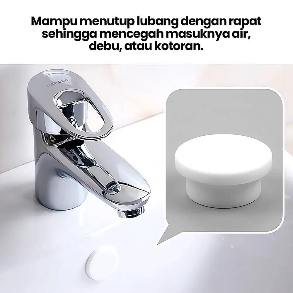 251210A Over Flow Silicone Rubber Sink Hole Lid Leak Proof Tutup Penut