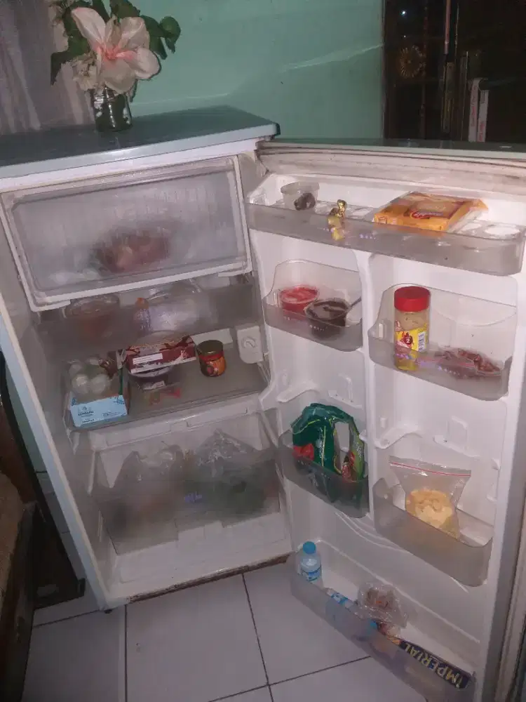 Kulkas 1 pntu beku dngin lengkap free ongkir lalamove