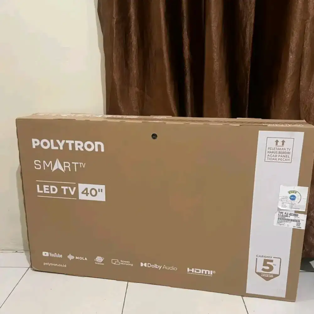 Polytron smart tv 40 inch baru