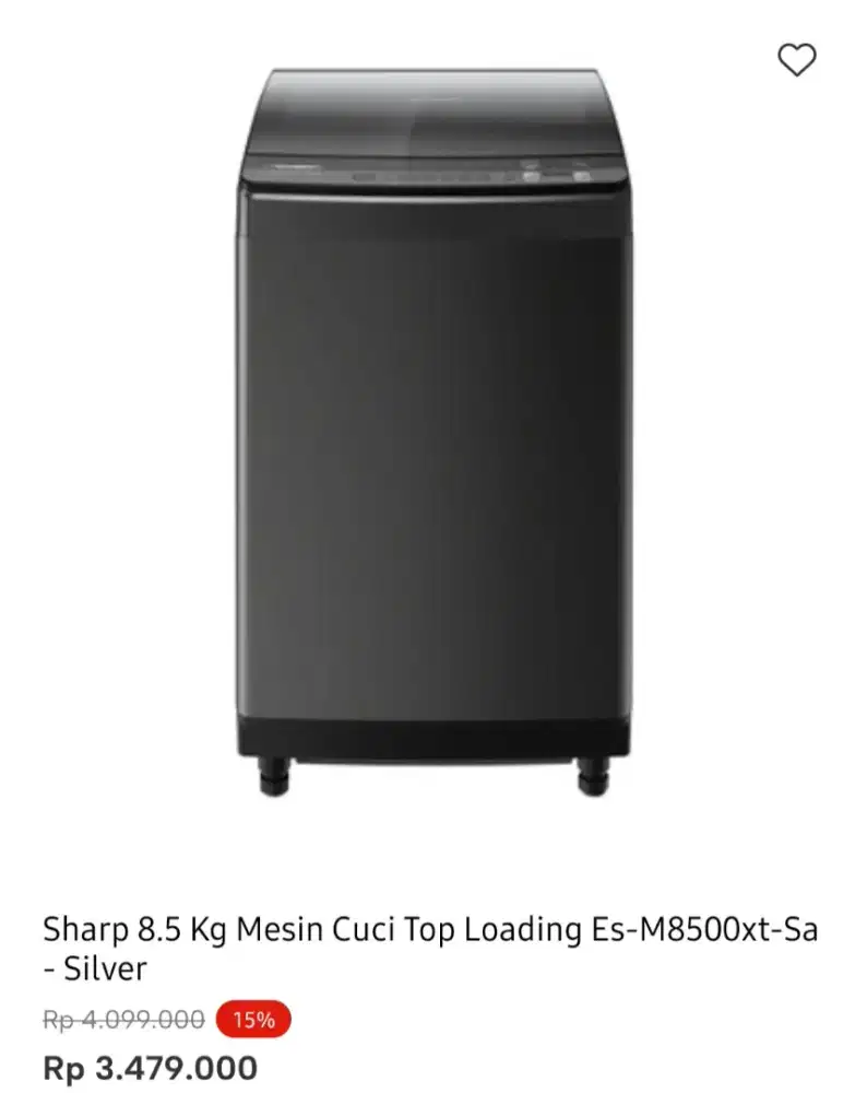 WM SHARP TOP LOAD 8.KG