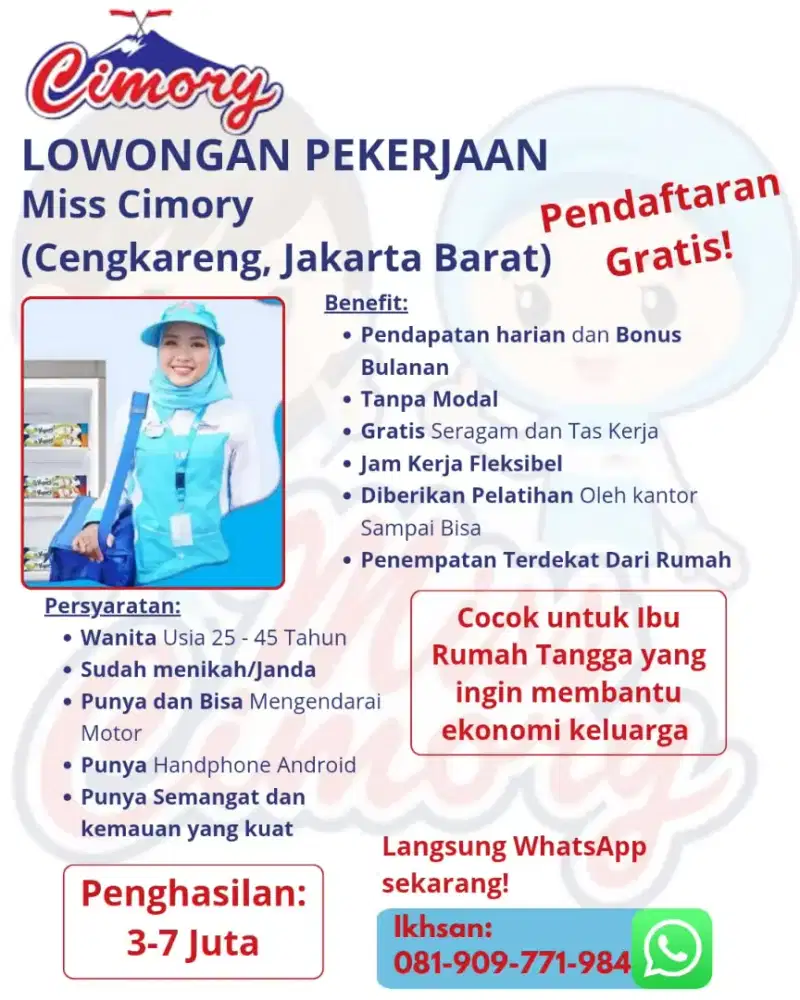 Lowongan Miss Cimory