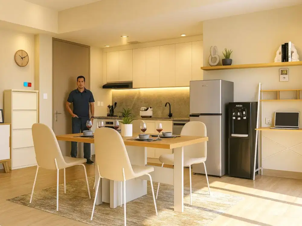 DISEWAKAN APARTEMEN LARIZ 2BR 93m2 FULL FURNISHED LUXURY ALL NEW GRESS