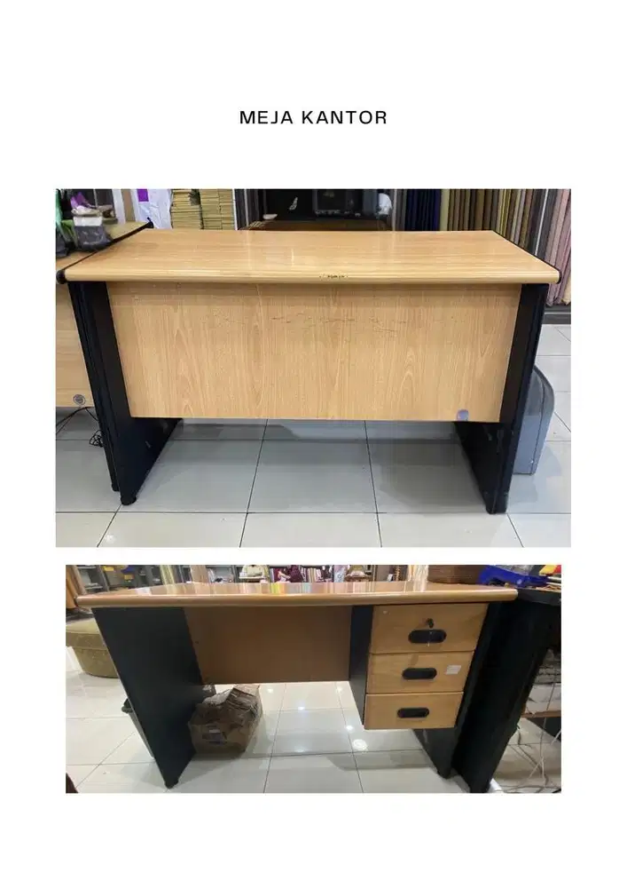 Meja kantor kayu