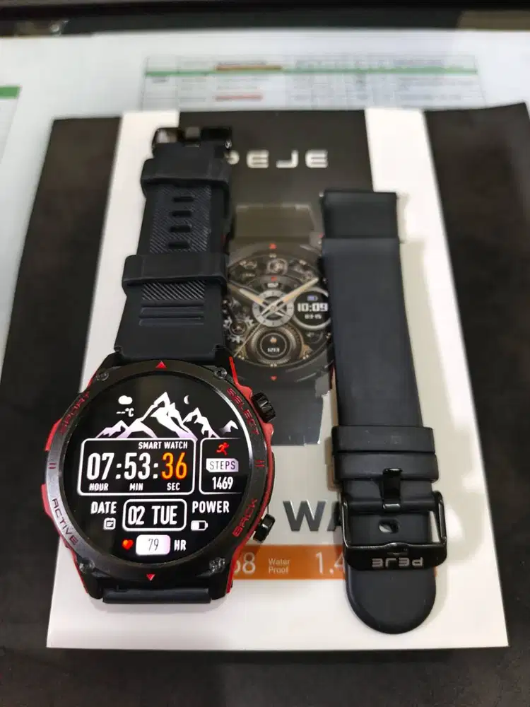 Jam Tangan Smartwatch Peje ZW13 AMD Second Like New Istimewa