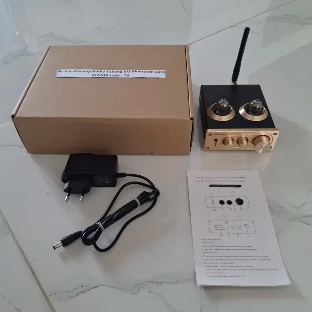 Aiyima T6 Preamp aptX. Pre Amplifier 6J1. Fullset. Like New