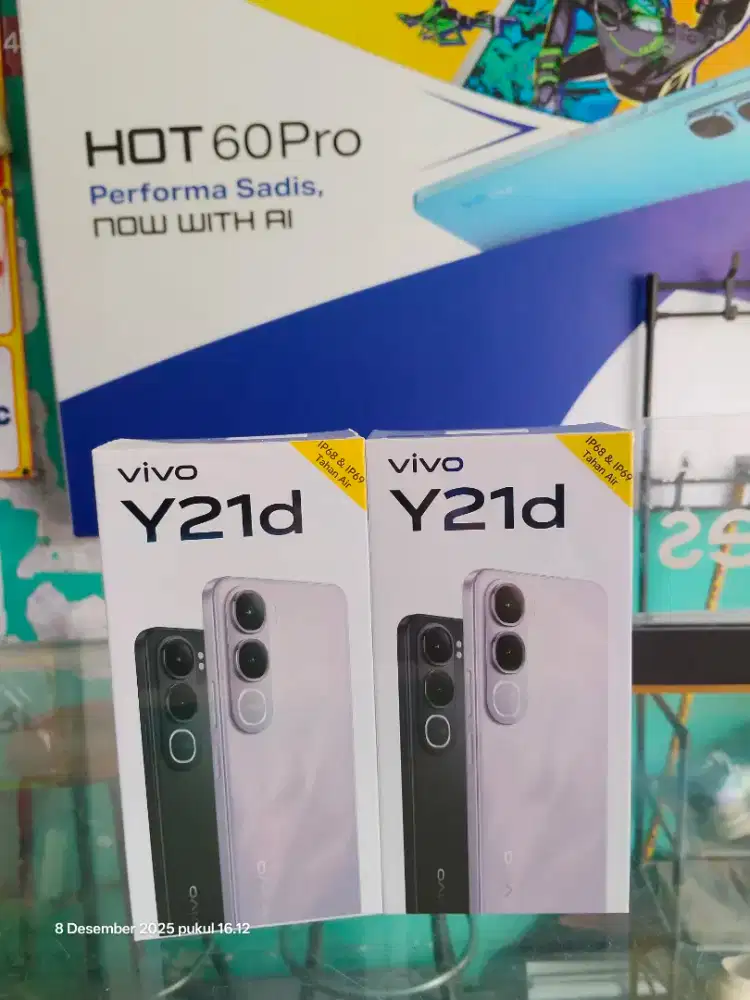 Vivo y21d 6+6/128gb garansi resmi , segel, barang baru