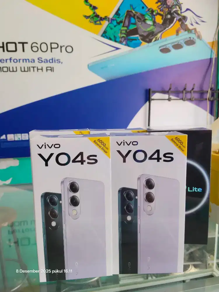 Vivo y04s 4+4/128gb garansi resmi ,segel ,promo murah