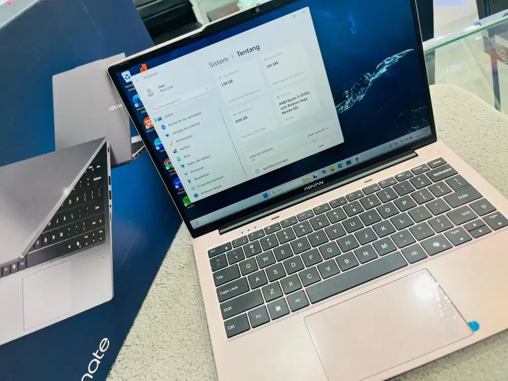 Laptop advan workmate ryzen 5 8/256gb