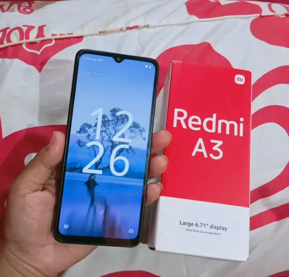 Redmi a3 ram 4+4/128 Fullset Ori Mulus Nomines