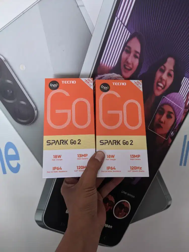 [ Fast respon WA ] Tecno Spark GO2 4+4/128 Garansi resmi 13bln