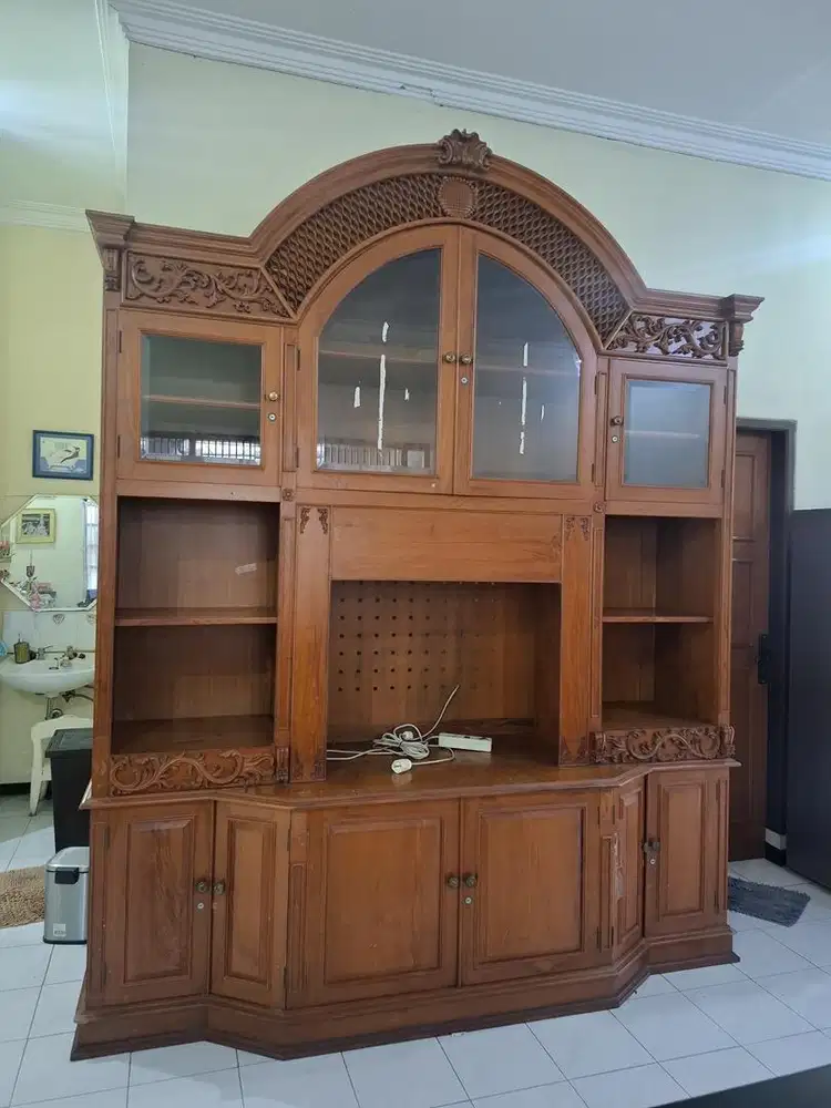 Jual 1 set perabotan lemari kayu jati