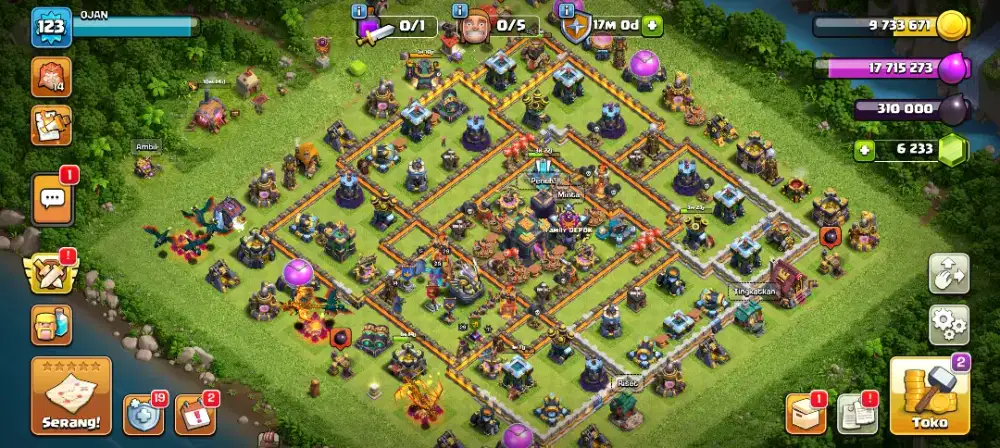 Akun COC Town Hall 14 Protek Off 100% Aman