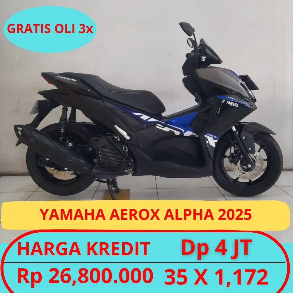 YAMAHA AEROX ALPHA 2025 DP HANYA 4 JUTA GUYSSS