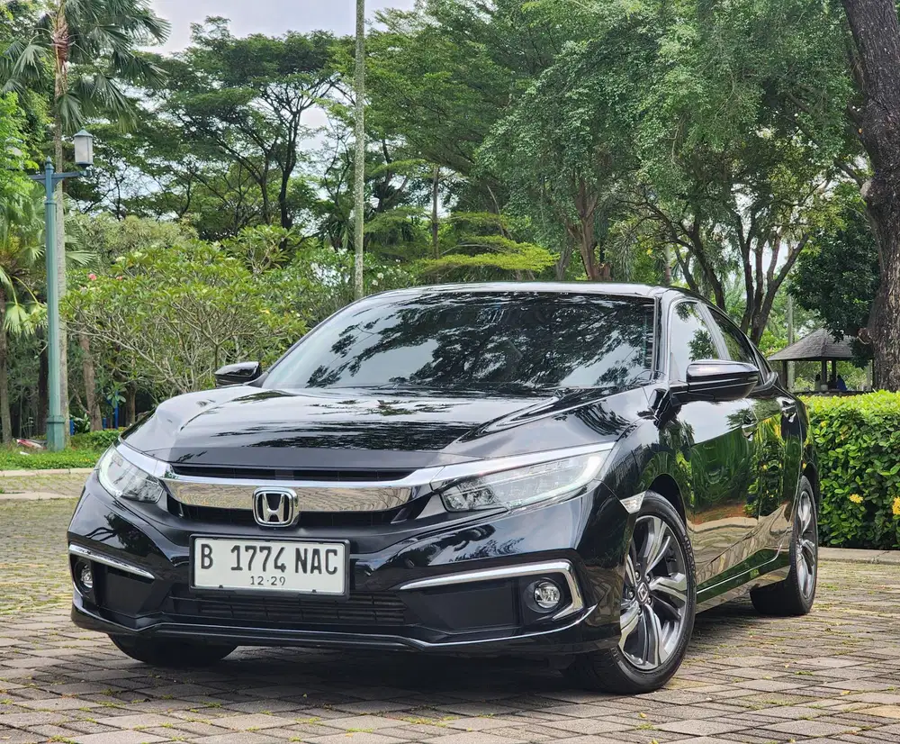 KM.31.RB ASLI| CIVIC TURBO ES 1.5 AT 2019 HITAM RASA BARU PERFECT !!