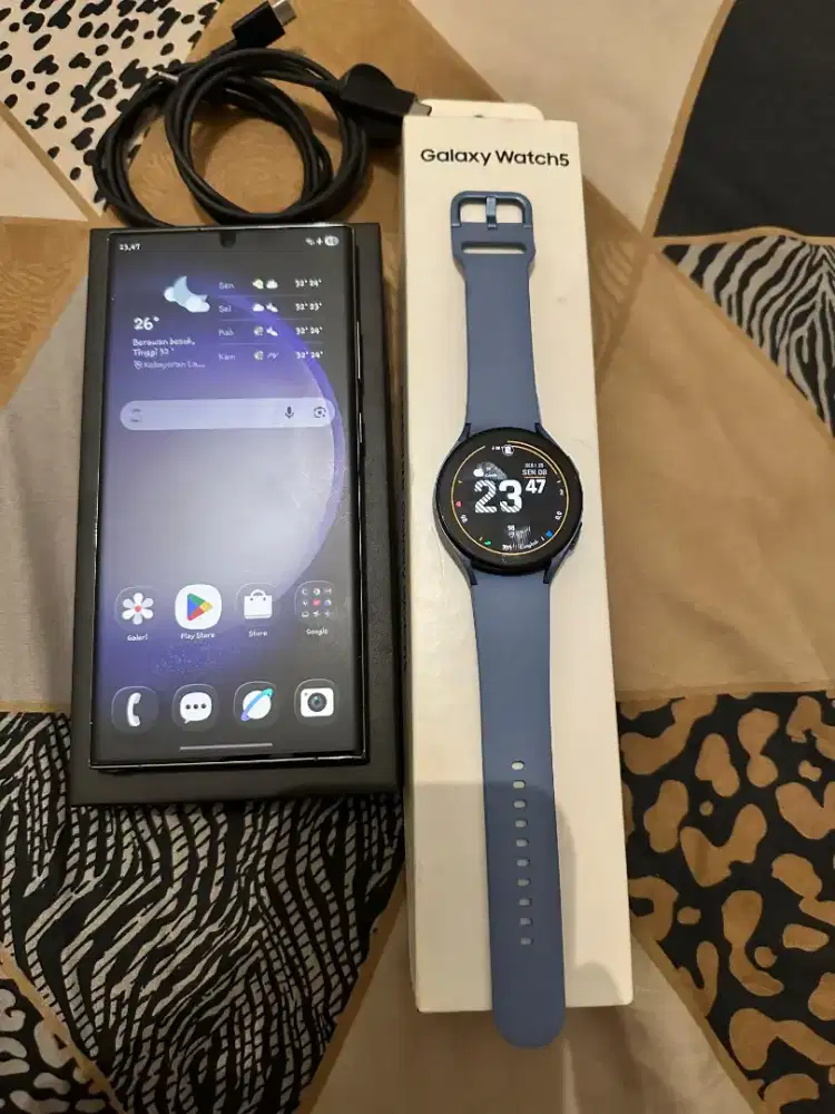 Samsung s23 ultra 512gb dan samsung watch 5 44mm