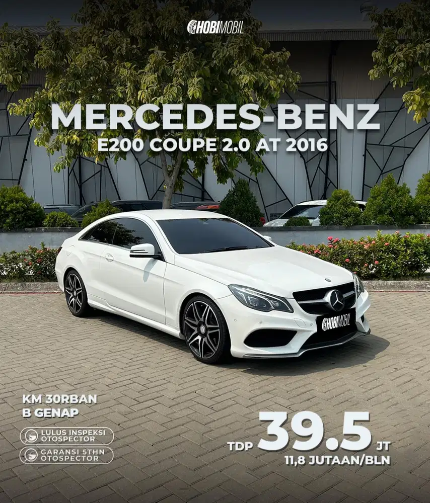Mercy E200 Coupe 2.0 AT Thn 2015 Pemakaian 2016
