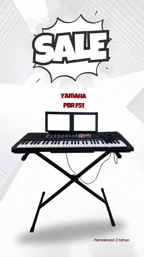 Dijual keyboard yamaha PBR F51