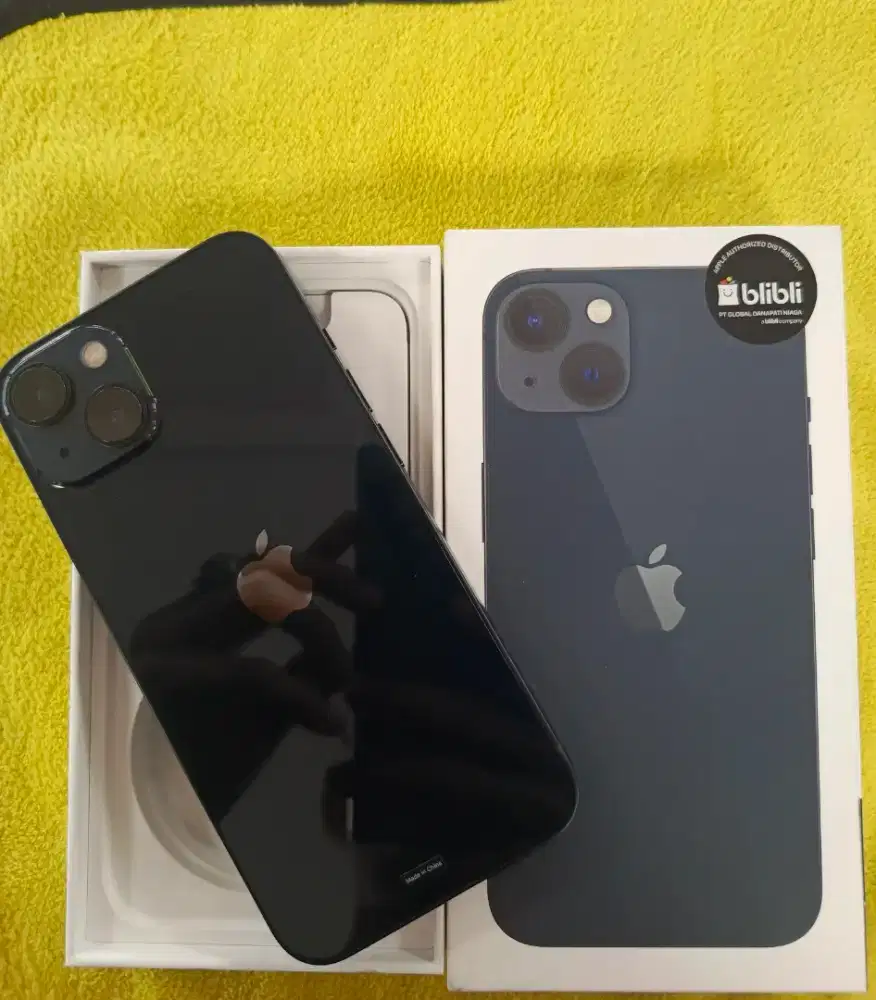 iPhone 13 128gb Ex:iBox mulus dan garansi masih panjang dan BH 100%