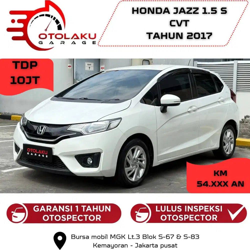 [LOW KM] HONDA JAZZ 1.5 S CVT 2017
