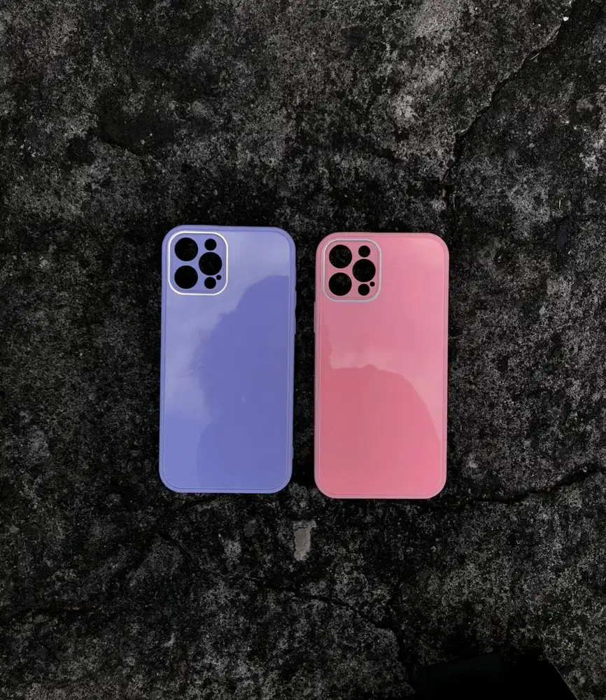 TPU Glass Case Colourful iPhone 12 Pro