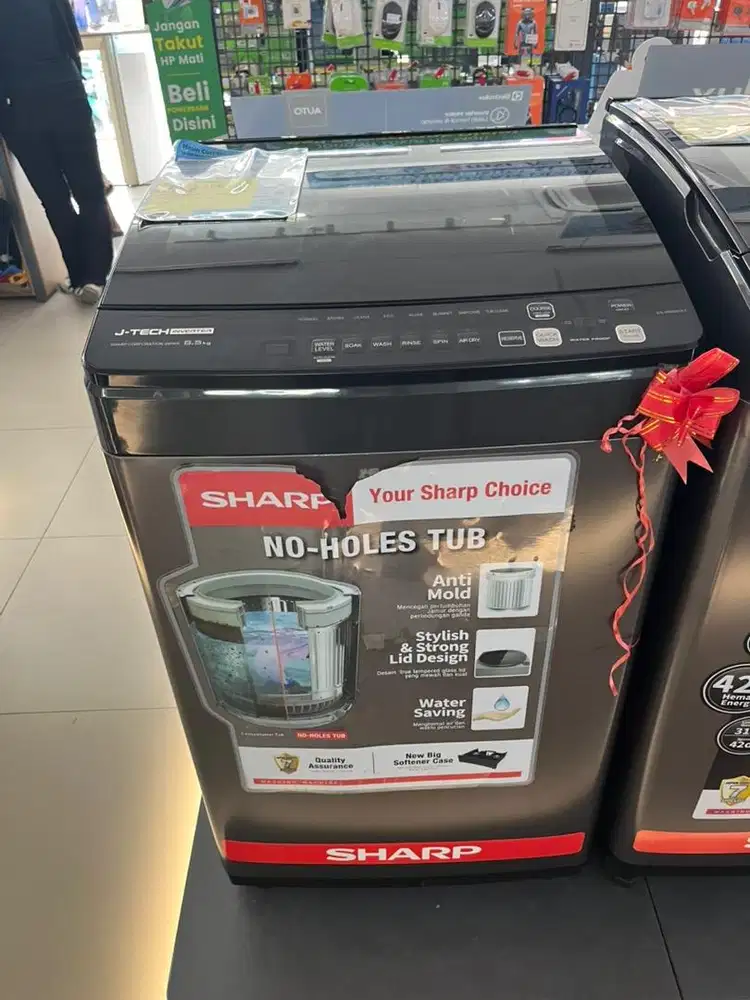 Mesin cuci Sharp 1 Tabung bisa dicicil pakai Spaylater