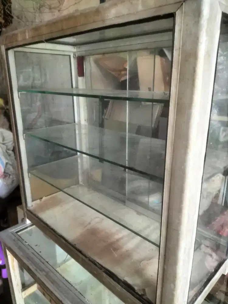 Etalase bekas warung 125cm x 100 3 ambal