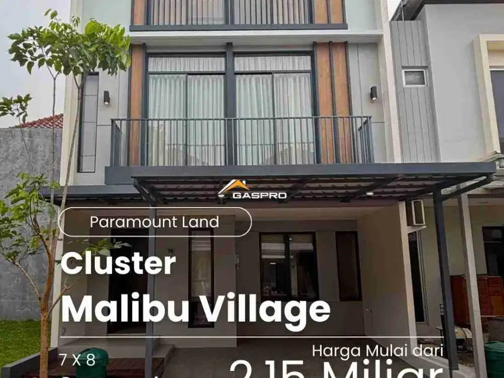 Rumah Baru 3 Lantai Malibu Village Gading Serpong