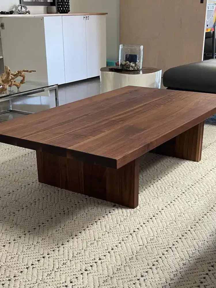 Meja ruang tamu meja sopa kayu mahoni