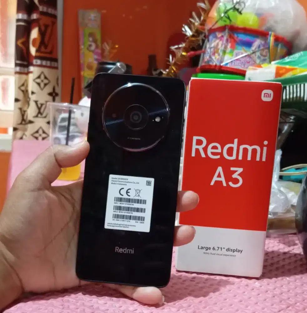 Redmi a3 ram 4+4/128 fullset ori mulus!.