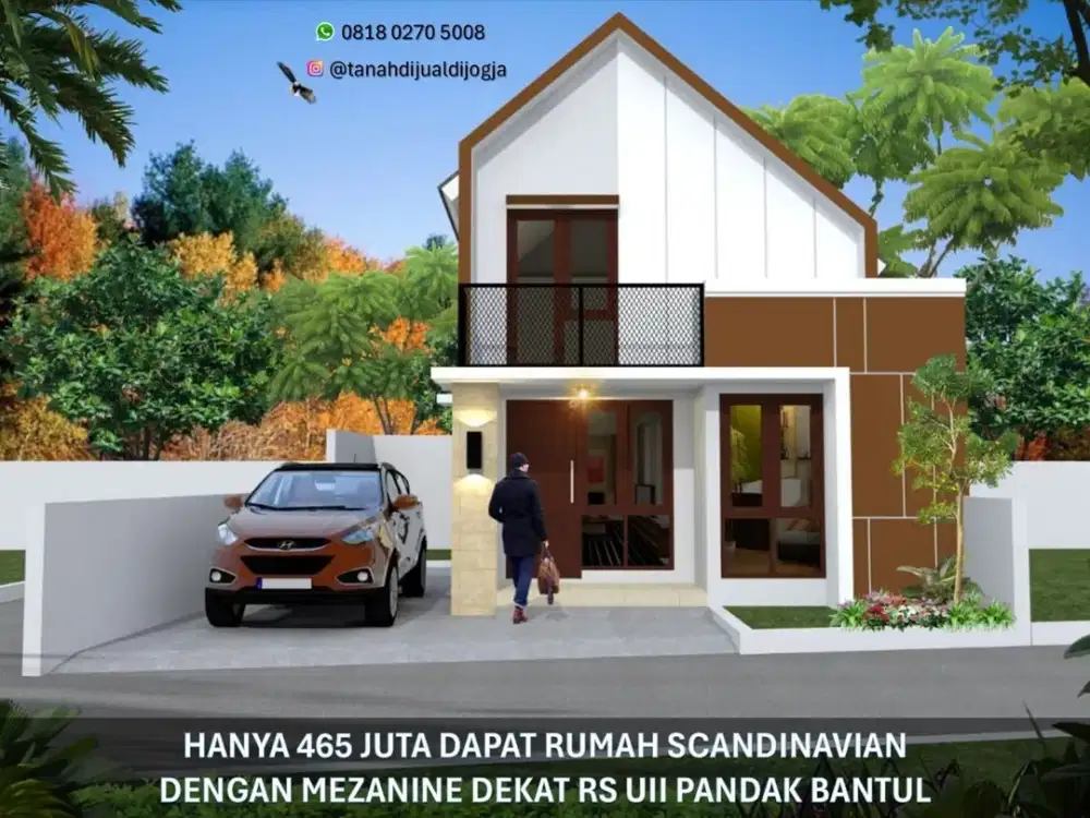 Rumah Scandinavian Mezanine dekat RS UII di Pandak Bantul Proses Bangun