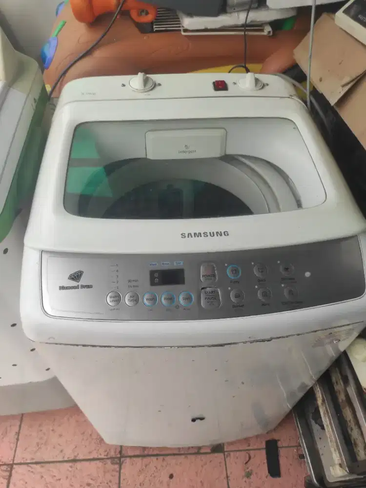 Mesin cuci 1 tabung Samsung kapasitas 8 kg dah di manual siap pakai