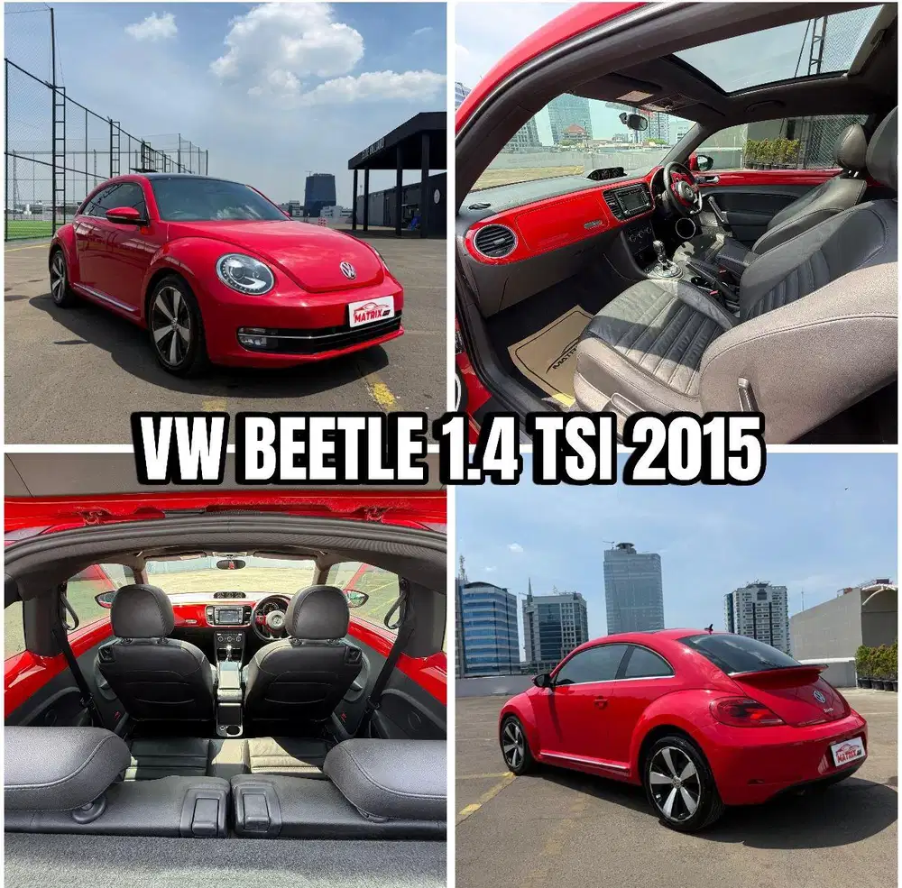 Vw Beetle 1.4 TSI 2015 Nik 2014 Red on Black Siap pakai