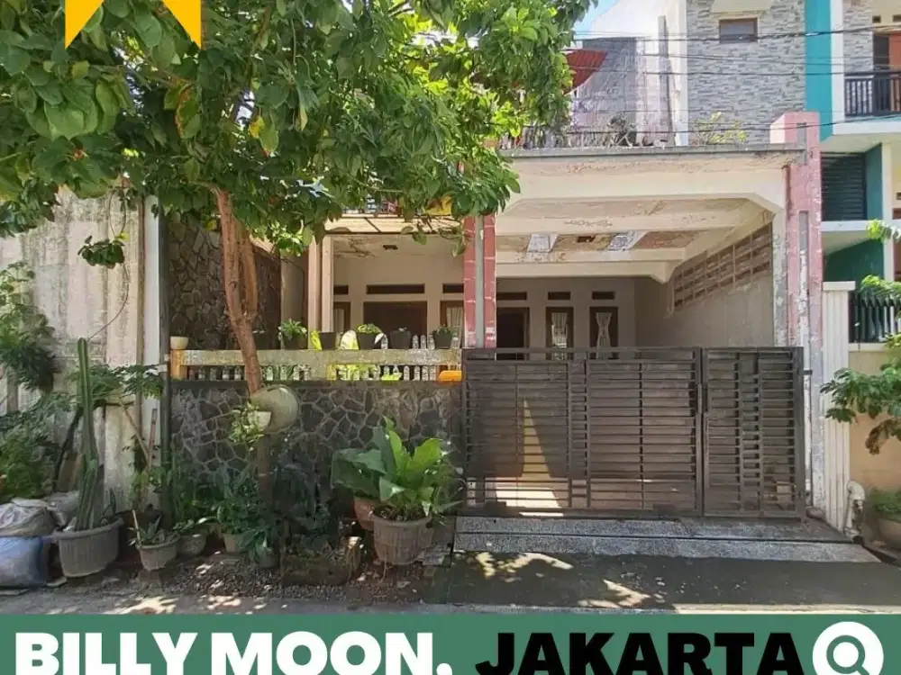 Rumah dijual 2 Lt, Billy Moon, Pondok Kelapa, Jakarta Timur Dekat Tol Becakayu