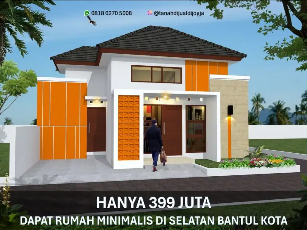 Rumah dekat Wisata Manding di Selatan Bantul Kota Proses Bangun