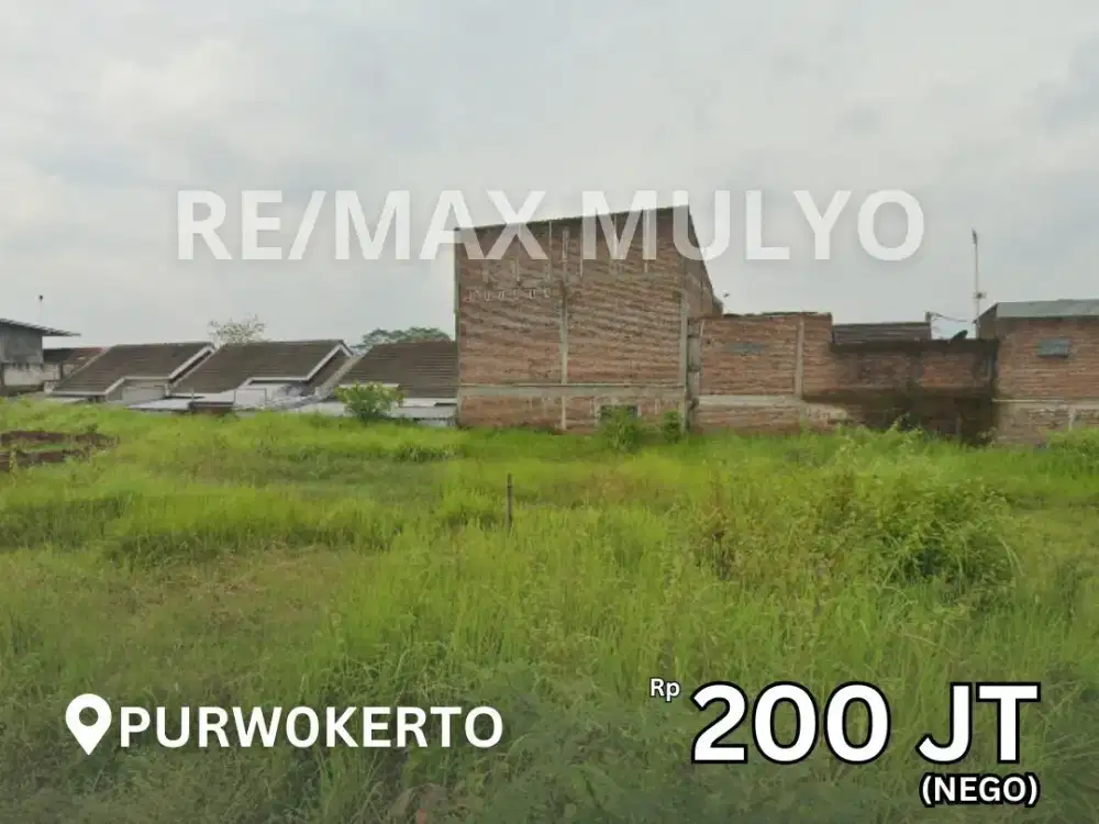 Dijual Tanah Kavling di Purwokerto Barat Dengan Luas 89 m2