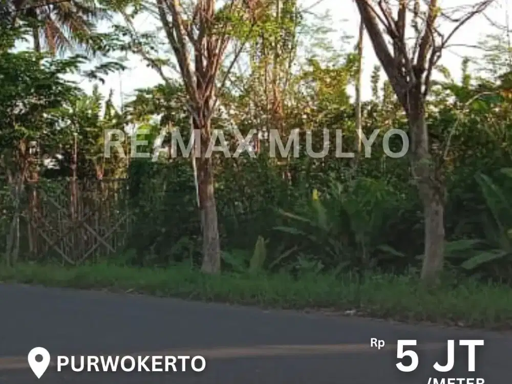 Dijual Tanah Seluas 4.030 m2 Dekat Terminal Bus dan Jalan Besar Area Purwokerto